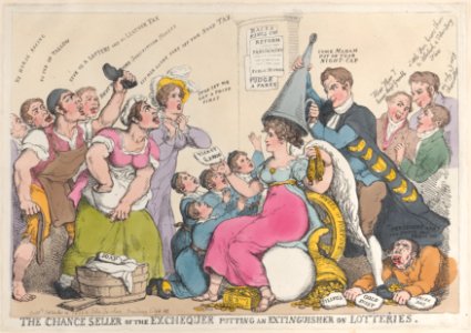 The Chance Seller of the Exchequer Putting an Extinguisher on Lotteries MET DP884137
