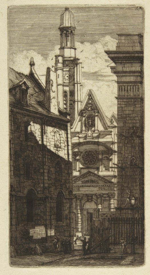 The Church of St. Etienne-du-Mont, Paris MET DP813108