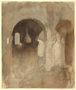 The Church of Valmont Abbey- Interior MET DP836037