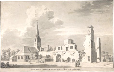 The Church and Ruins of Rijnsburg, Seen from the Northeast MET DP800947