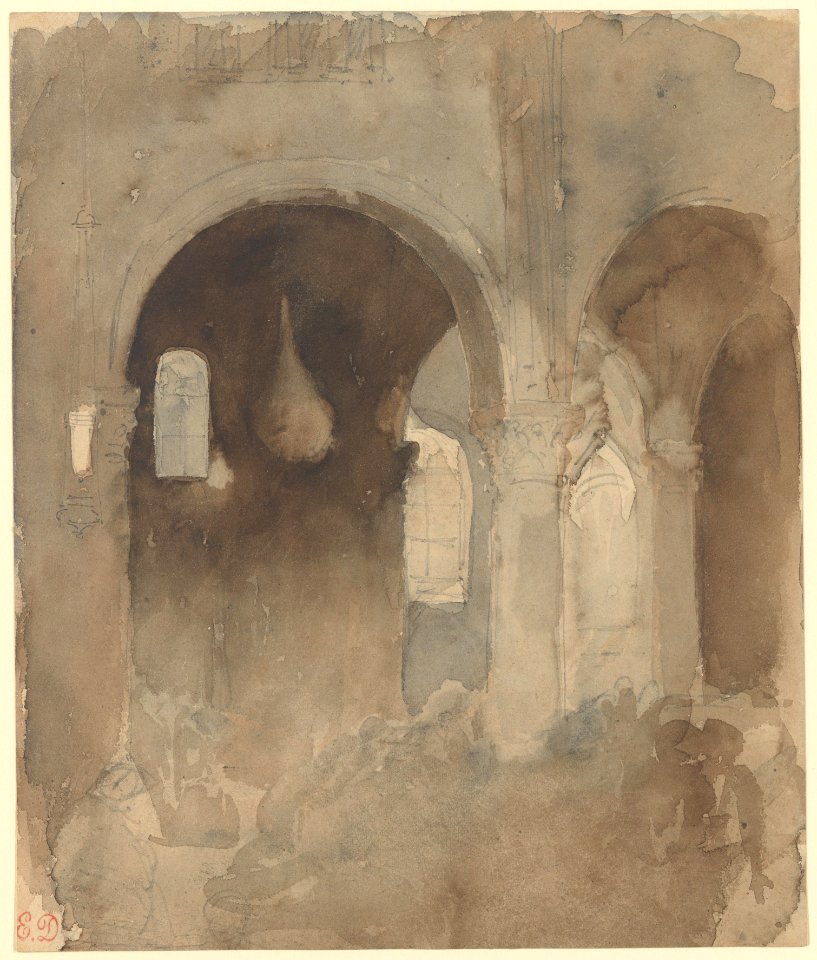 The Church of Valmont Abbey- Interior MET DP217807