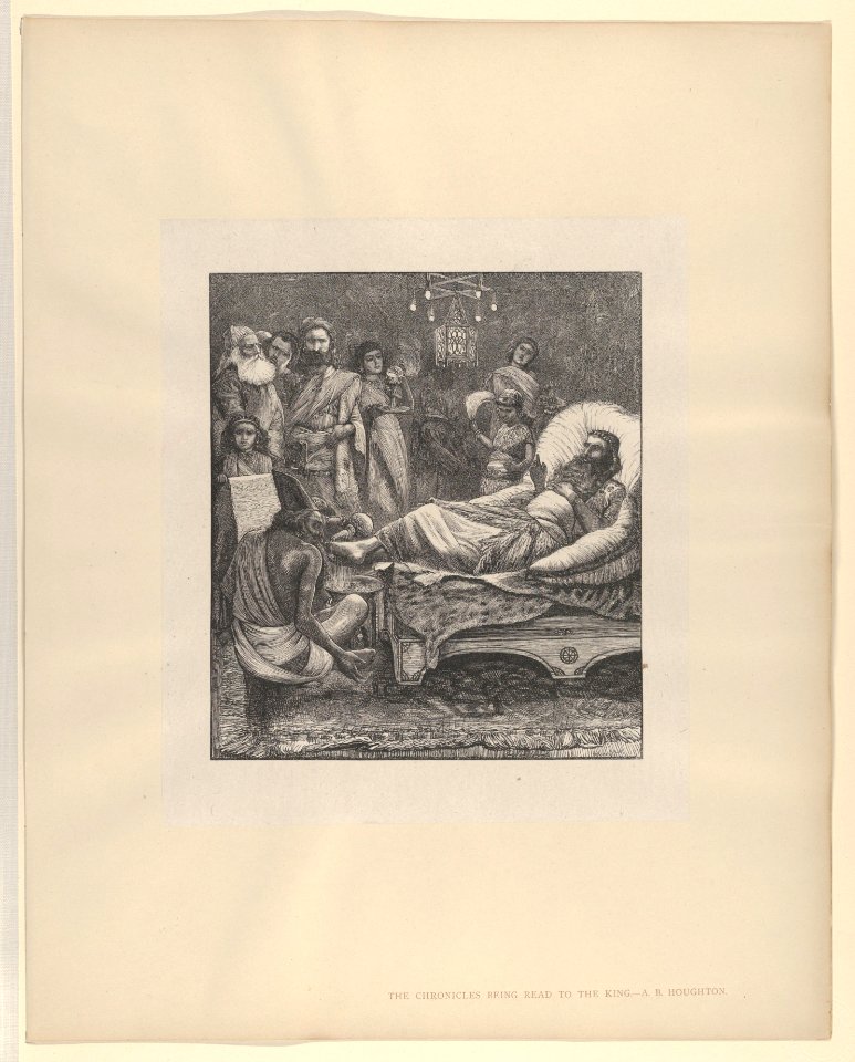 The Chronicles Being Read to the King (Dalziels' Bible Gallery) MET DP835758