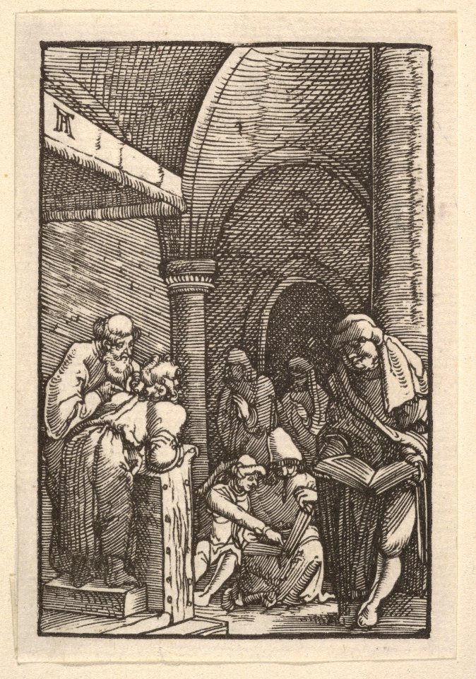 The Dispute in the Temple, from The Fall and Salvation of Mankind Through the Life and Passion of Christ MET DP832963