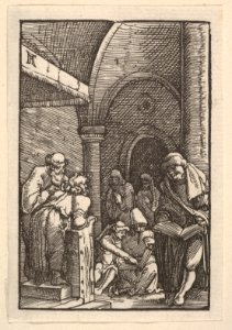 The Dispute in the Temple, from The Fall and Salvation of Mankind Through the Life and Passion of Christ MET DP832963