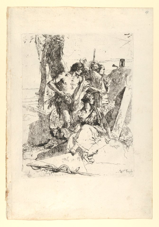 The Discovery of the Tomb of Punchinello, from the Scherzi MET DP854166