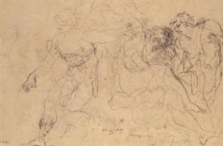 The Discovery of Romulus and Remus (recto); Three Ancient Soldiers (verso) MET 80.3.466 VERSO