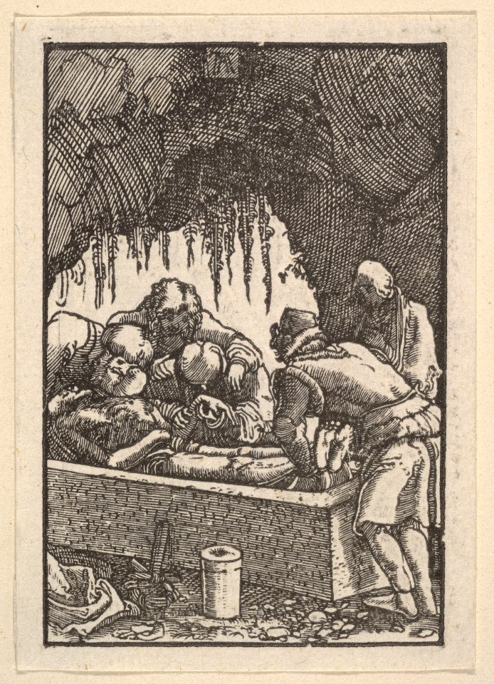 The Entombment, from The Fall and Salvation of Mankind Through the Life and Passion of Christ, Albrecht Altdorfer, circa 1513