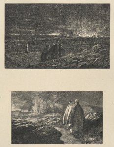 The Destruction of Sodom–Abraham Looking Towards Sodom (Dalziels' Bible Gallery) MET DP835843