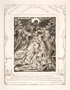 The Destruction of Job's Sons, from Illustrations of the Book of Job MET DP816542