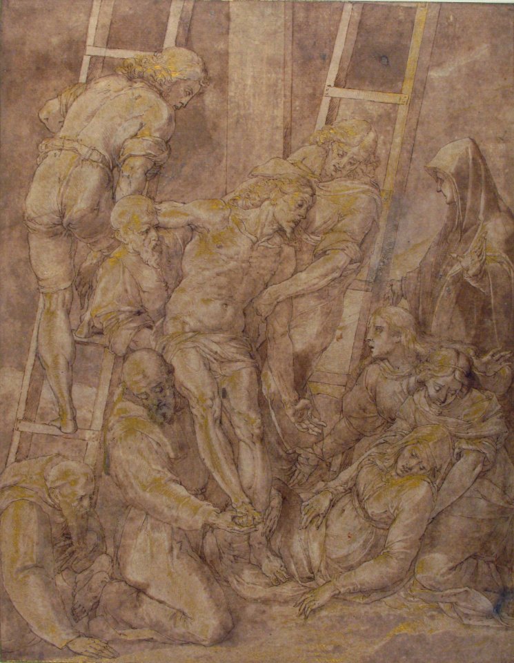The Descent from the Cross with Saint Francis and Another Friar MET 65.112.3