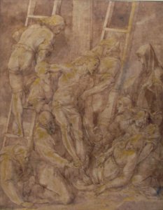 The Descent from the Cross with Saint Francis and Another Friar MET 65.112.3