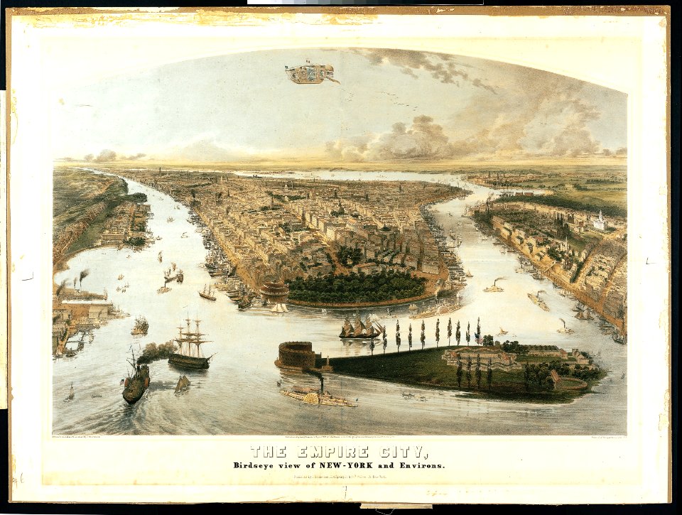The Empire City, Birdseye View of New York and Environs MET 49I 138R2