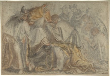 The Emperor Frederick Barbarossa Submitting to Pope Alexander III in the Presence of a Doge MET DP801422