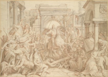 The Entrance of Charlemagne into Pavia MET DP104304