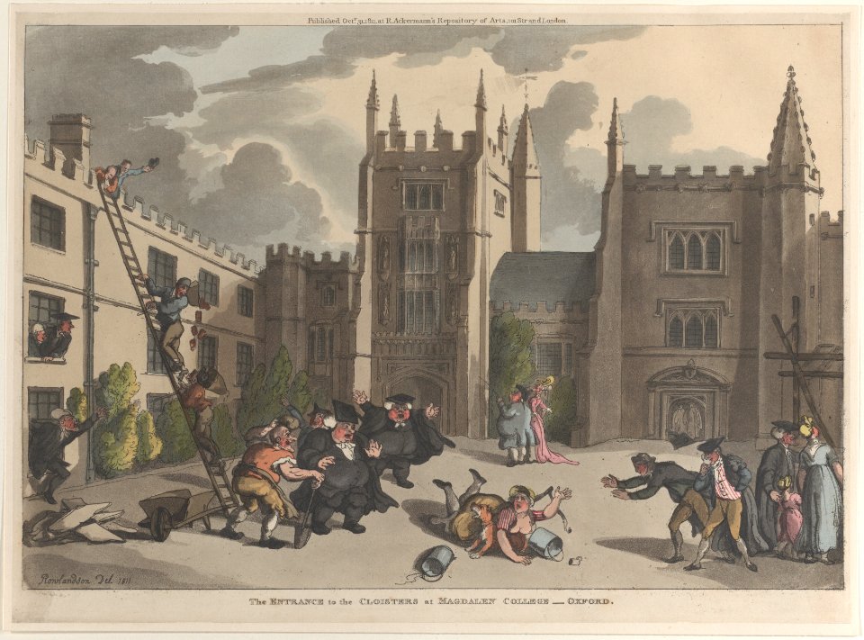 The Entrance to the Cloisters at Magdalen College, Oxford MET DP883786