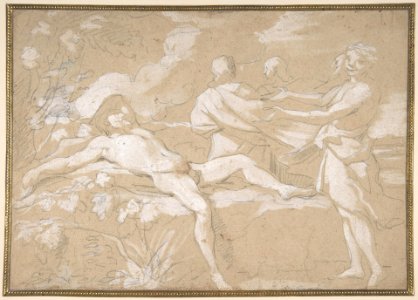 The Drunkenness of Noah, Genesis 9-21-23 MET DP803221