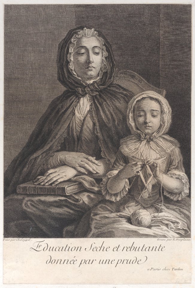 The dry and forbidding education given by a prude Met DP884561