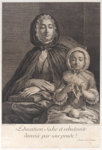 The dry and forbidding education given by a prude Met DP884561