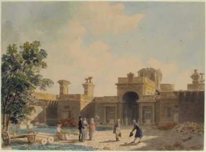 The Entrance Portico of the Château d'Anet, seen from the interior of the courtyard MET 1983.120