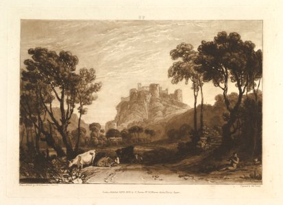 The Castle above the Meadows (Liber Studiorum, part II, plate 8) MET DP821325