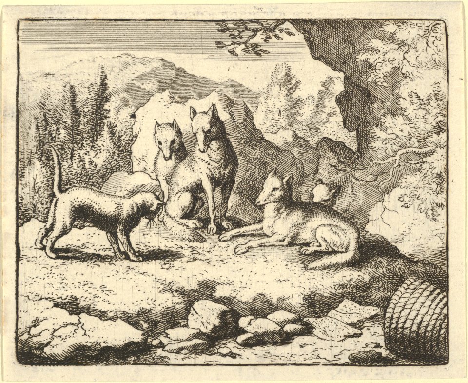 The Cat Calls Renard to Appear before the Tribunal from Hendrick van Alcmar's Renard The Fox MET DP837699