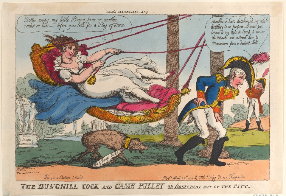 The Dunghill Cock and Game Pullet or Boney Beat Out of the Pitt MET DP883728
