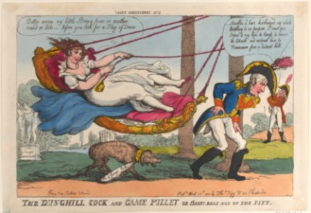 The Dunghill Cock and Game Pullet or Boney Beat Out of the Pitt MET DP883728