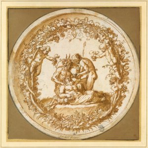 The Drunken SiIenus- Design for the "Tazza Farnese" MET DT5203