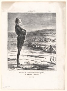 The dream of the inventor of the pin-gun on All Saints' Day, from 'News of the day,' published in Le Charivari, November 1, 1866 MET DP877494