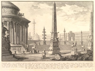 The ancient Capitol ascended by approximately one hundred steps . . . (Campidoglio antico a cui si ascendeva per circa cento gradini . . .) MET DP827987