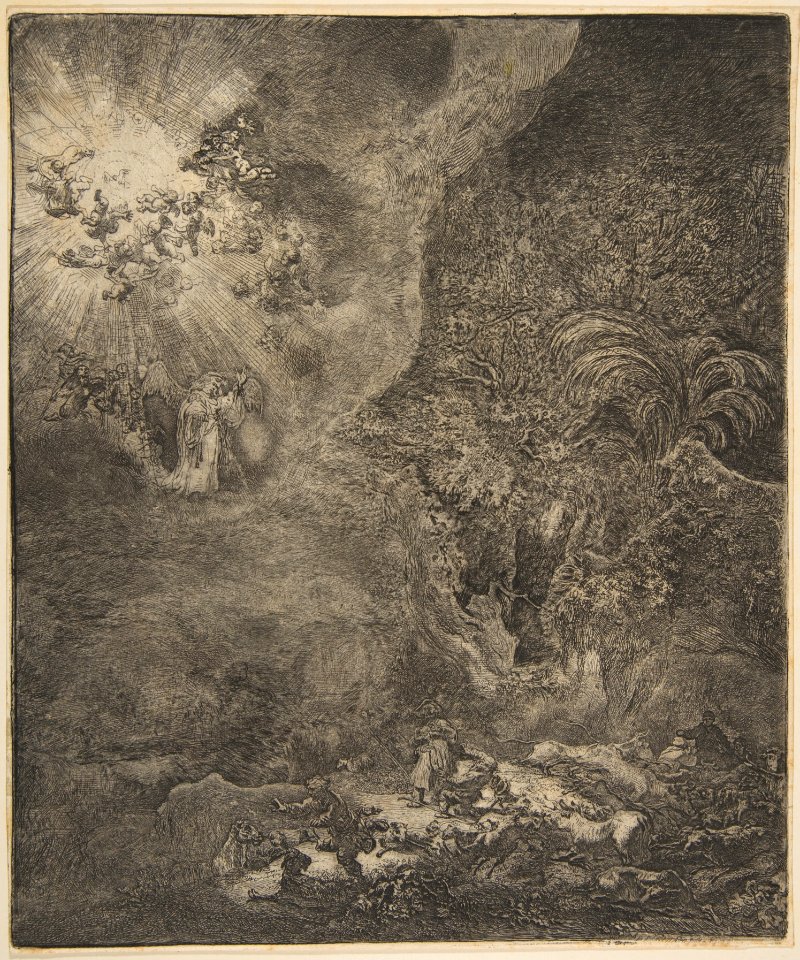 The Angel Appearing to the Shepherds MET DP814424