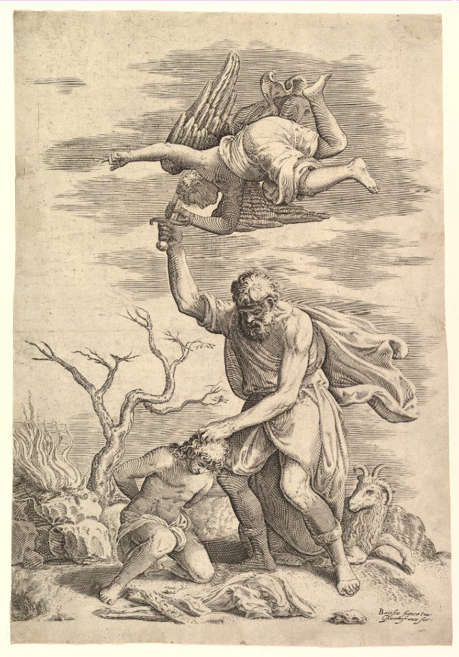 The Angel Staying the Arm of Abraham MET DP819519