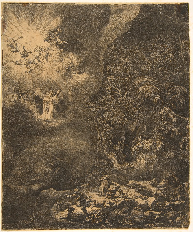 The Angel Appearing to the Shepherds MET DP814426