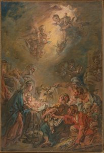 The Adoration of the Shepherds MET DP813412. Free illustration for personal and commercial use.