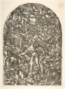 The Angel sounding the Sixth Trumpet, from the Apocalypse MET DP815682
