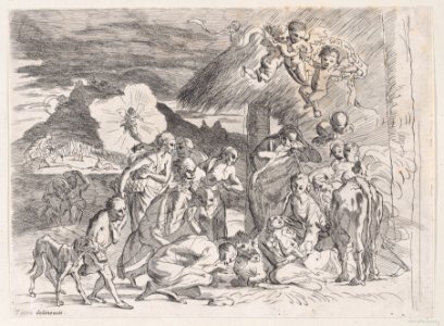 The adoration of the shepherds Met DP888724