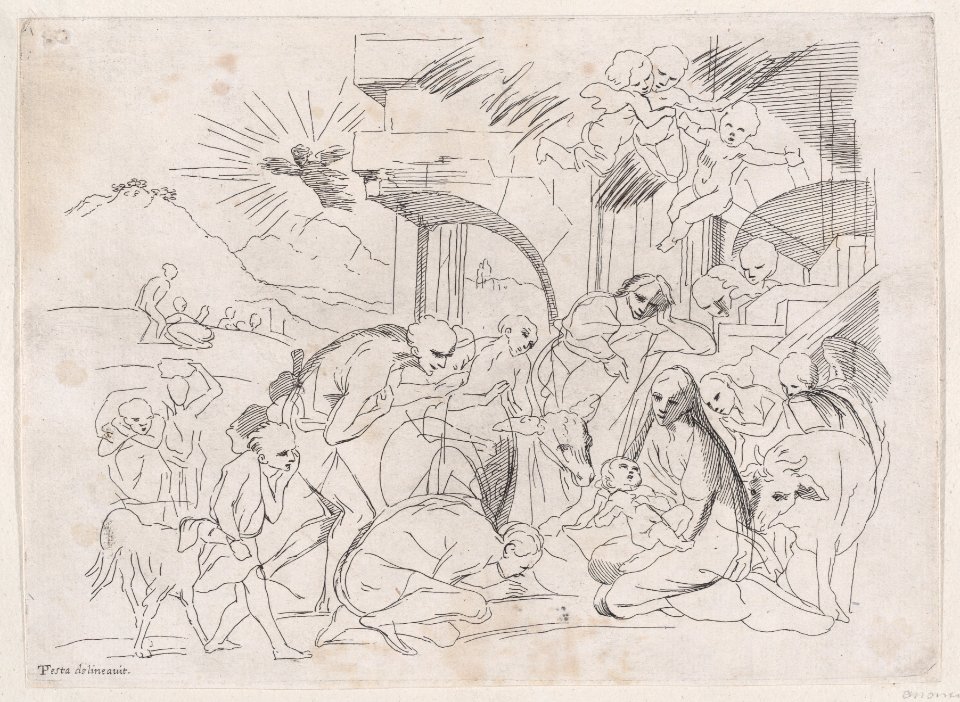 The adoration of the shepherds Met DP888725