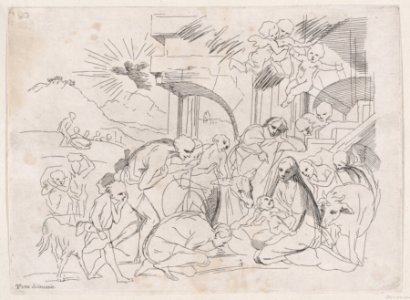 The adoration of the shepherds Met DP888725