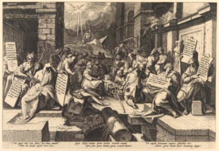 The Adoration of the Shepherds, Surrounded by Moses and Five Prophets MET DP259026