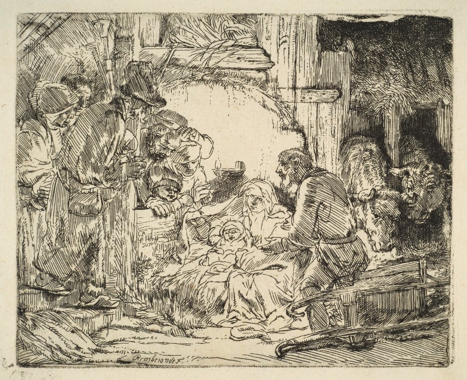 The Adoration of the Shepherds, with the lamp MET DP814801