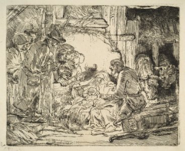 The Adoration of the Shepherds, with the lamp MET DP814801