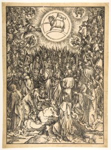 The Adoration of the Lamb, from The Apocalypse, Latin Edition, 1511 MET DP816075