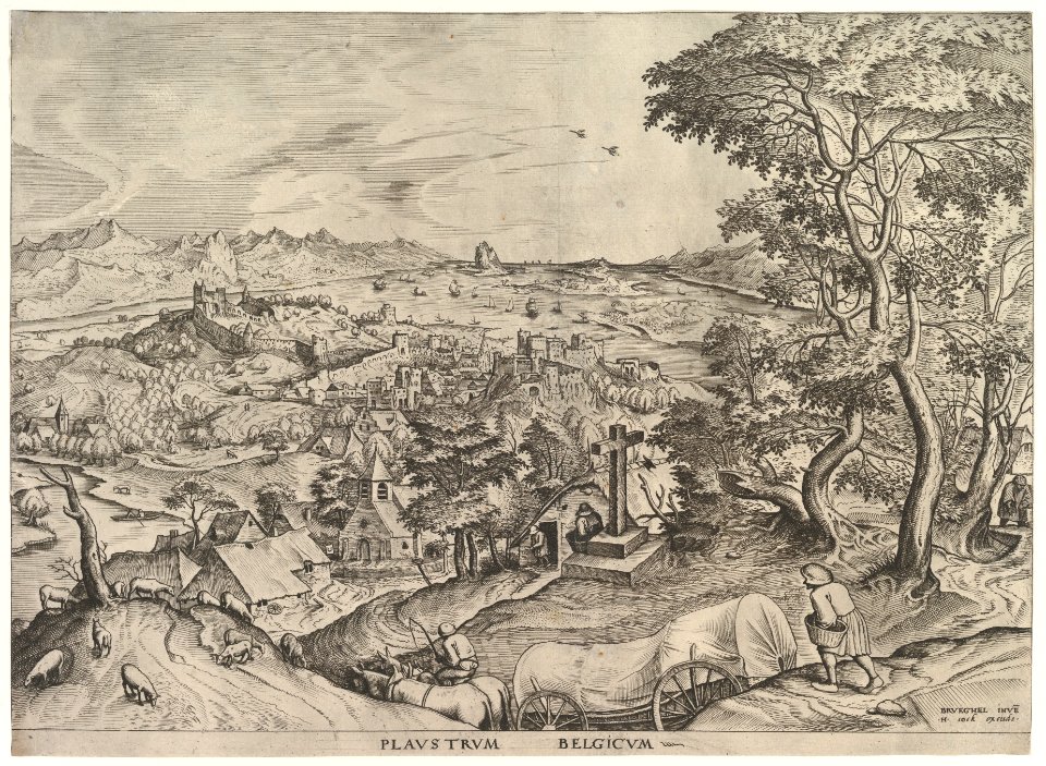 The Belgian Wagon (Plaustrum Belgicum) from The Large Landscapes MET DP826013