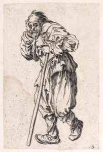 The Beggar Leaning on His Cane Met DP890692