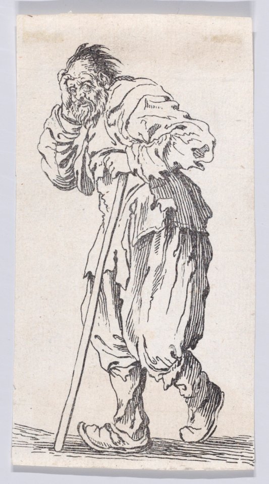 The Beggar Leaning on His Cane Met DP890669