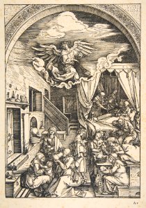 The Birth of the Virgin, from The Life of the Virgin MET DP816141