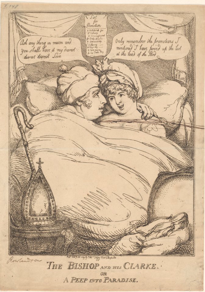 The Bishop and His Clarke, or, A Peep into Paradise - MET DP880597