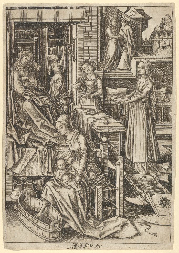 The Birth of Mary, from The Life of the Virgin MET DP835363