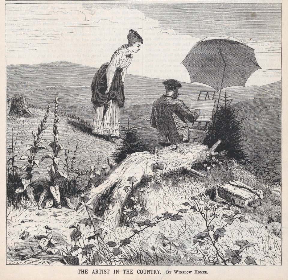 The Artist in the Country – By Winslow Homer (Appleton's Journal, Vol. I) MET DP875279