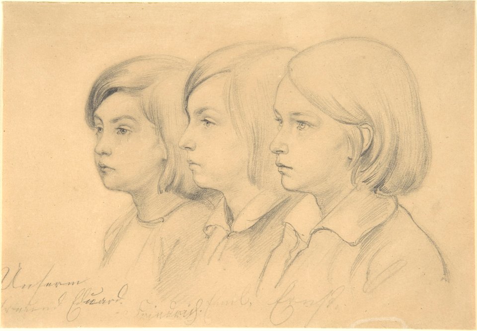 The Artist's Children- Friedrich, Emil, and Ernst MET DP803872